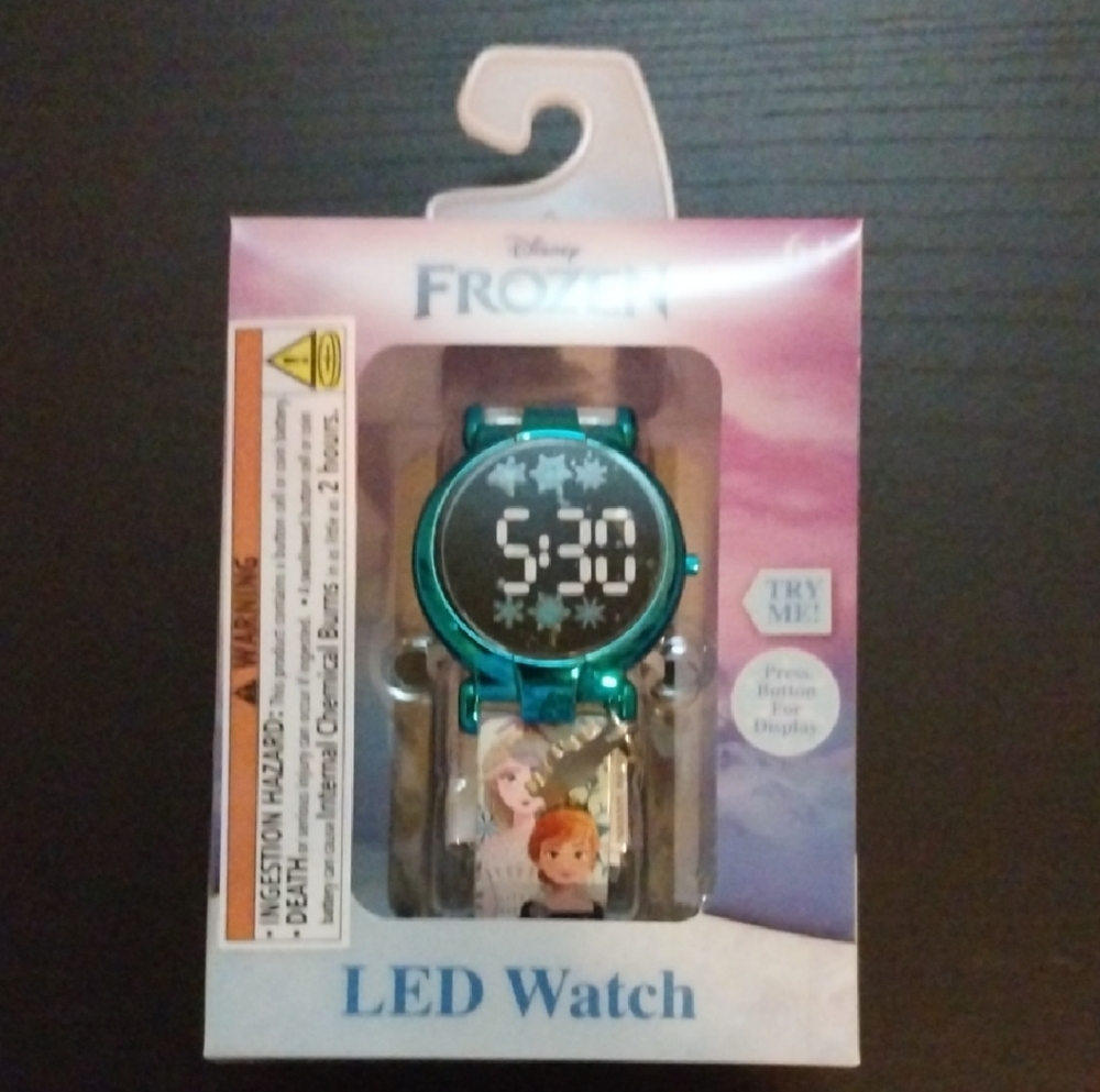 Disney Frozen Teal LED Watch